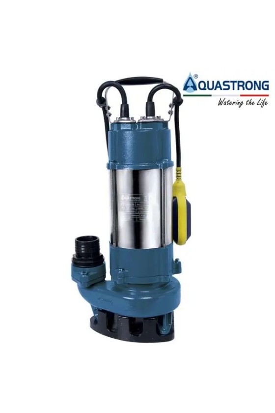 Bomba de Agua Sumergible Trituradora Aguas Servidas 1.75 HP AQUASTRONG ESP1812/1.3ID